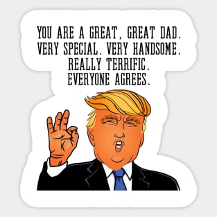 Donald Trump Father's Day Sticker